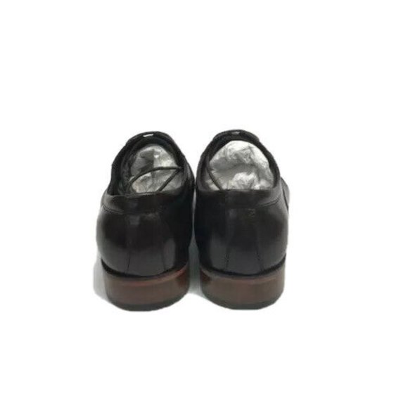 Steven Land Men\'s Dark Brown Dress Shoes Oxfords 100% Leather Size 8